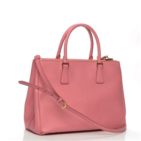 prada galleria double zip tote saffiano with accessories medium geranio|prada saffiano leather bag.